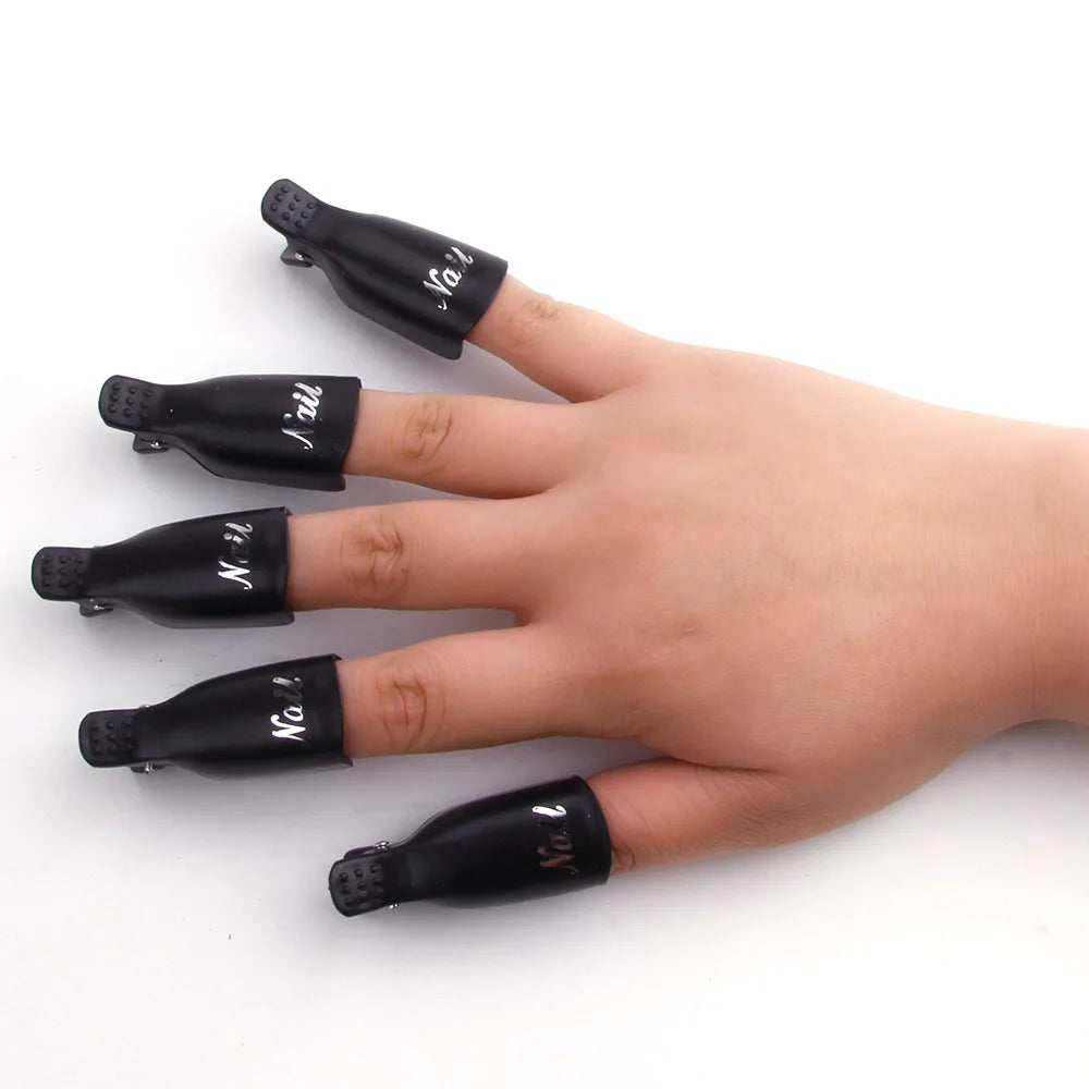 Nails polish remover clips - 10 pièces
