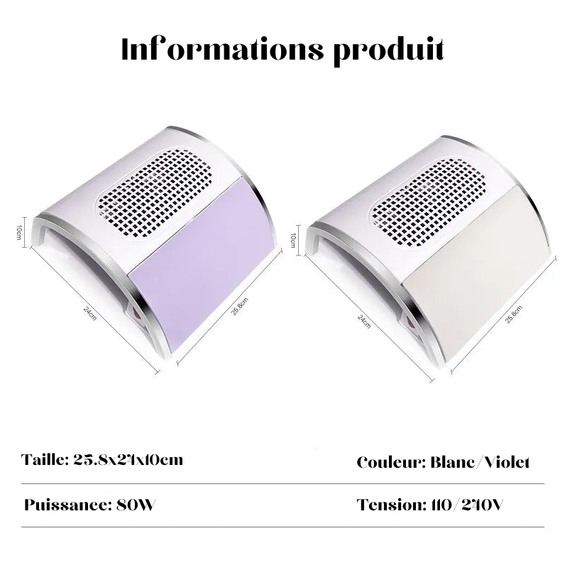 Aspirateur à poussière d'ongles
