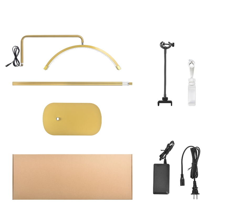 Lampe Demi-lune Or Brillant