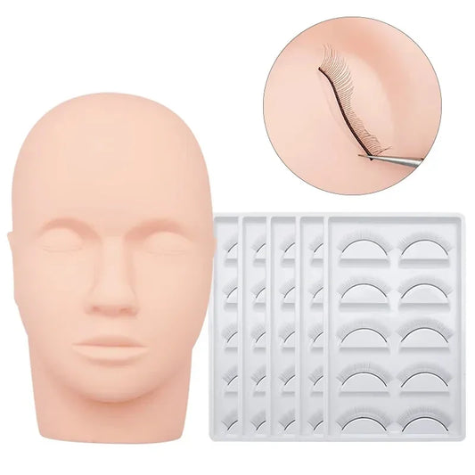 Mannequin d'entrainement extensions de cils
