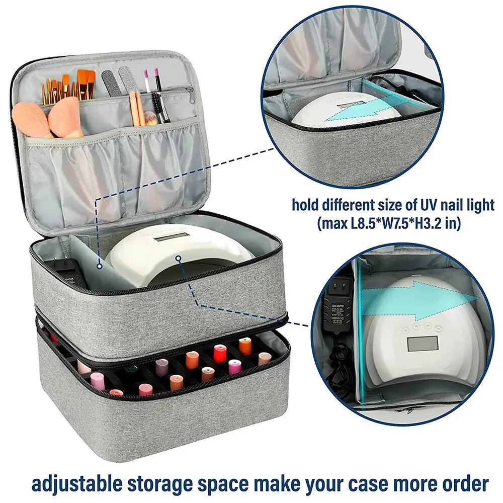 Sac de rangement pour lampe et vernis