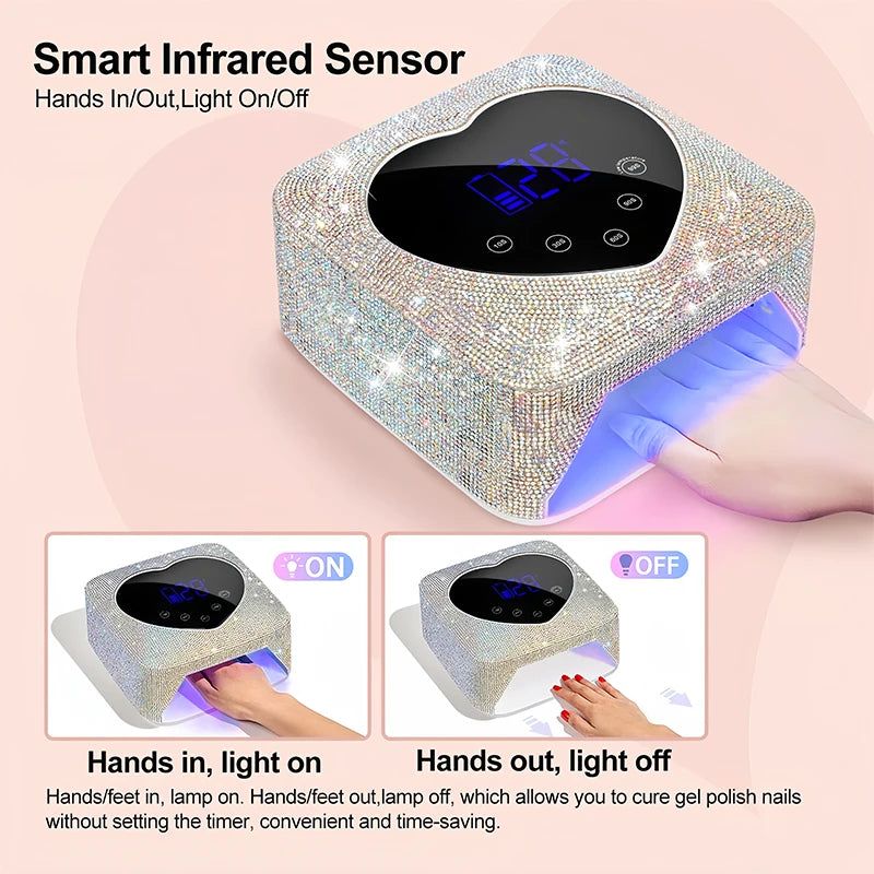 Lampe led diamant ongles