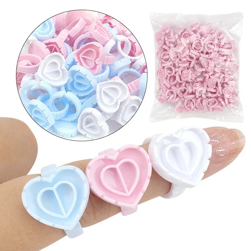 Bagues pour extensions colle extensions de cils - 100 pièces