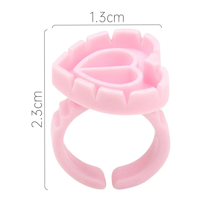 Bagues pour extensions colle extensions de cils - 100 pièces