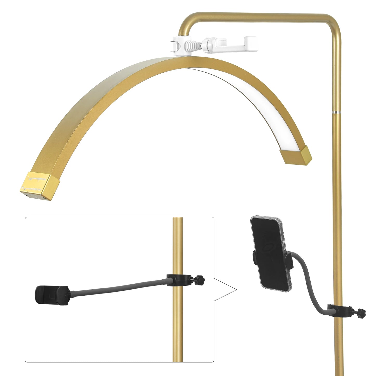 Lampe Demi-lune Or Brillant