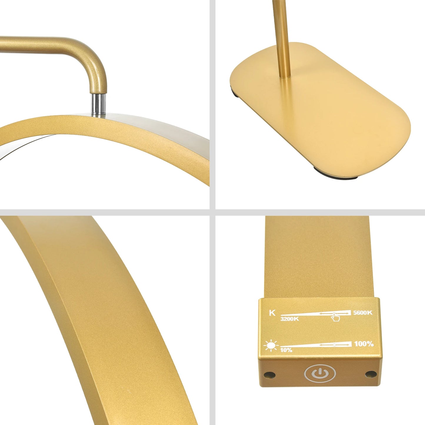 Lampe Demi-lune Or Brillant