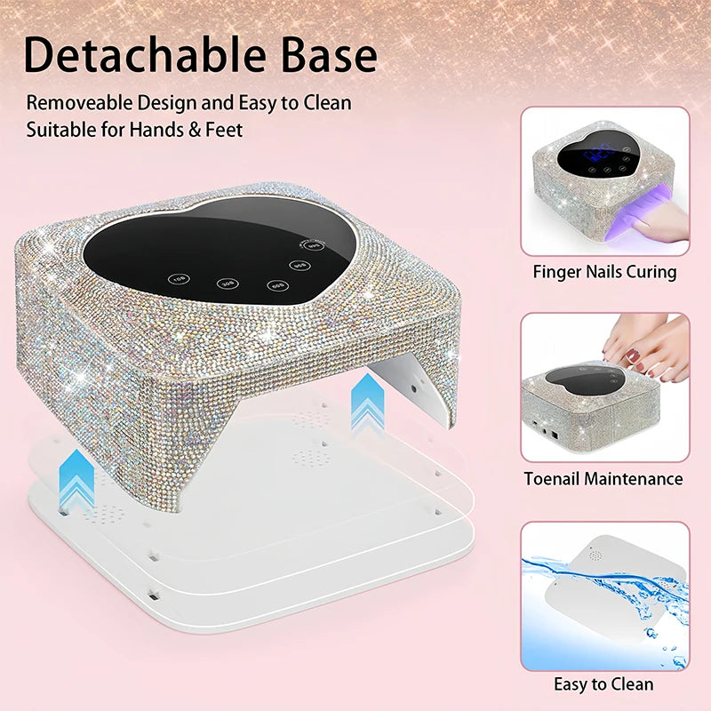 Lampe led diamant ongles